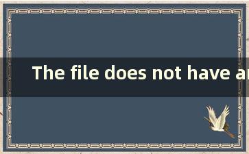 The file does not have an application Associated with it to Perform this operation w10（win10显示该文件没有与